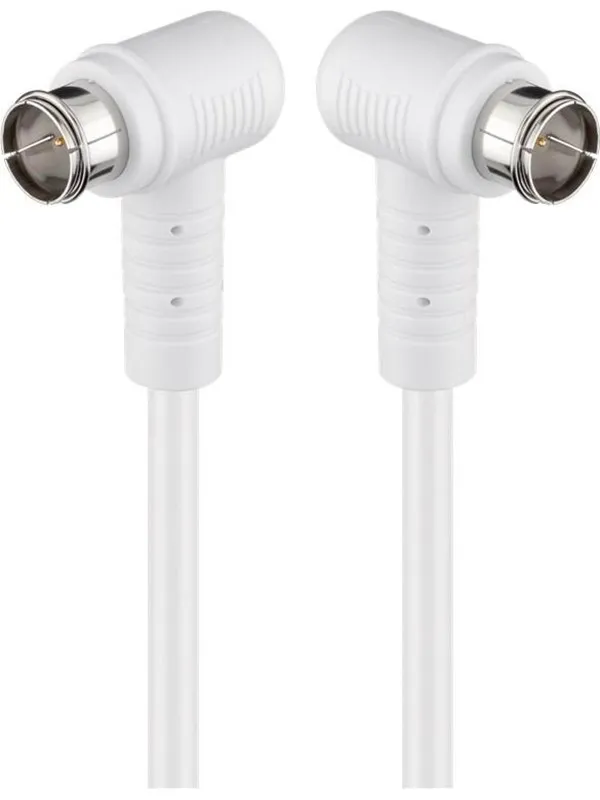 Pro Angled SAT antenna cable (80 dB) 2x shielded 3.5m