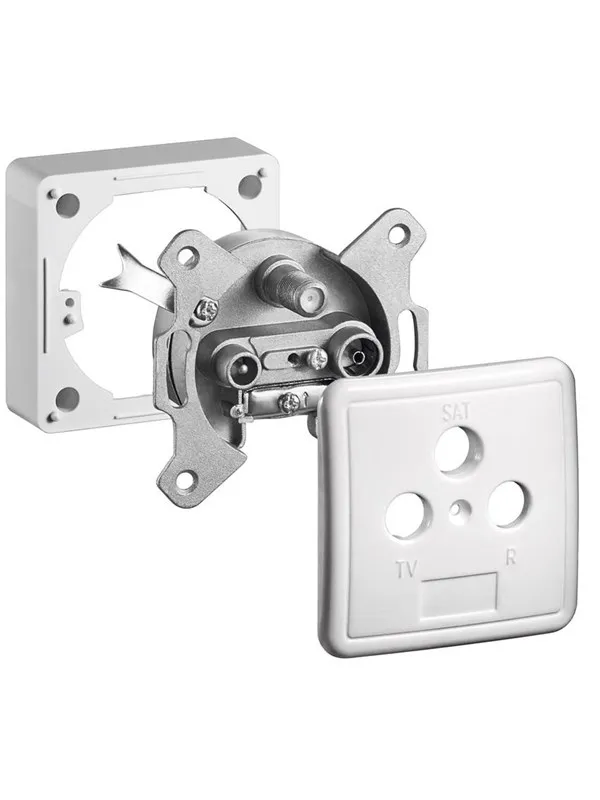 Pro 3-way antenna-wall-socket set