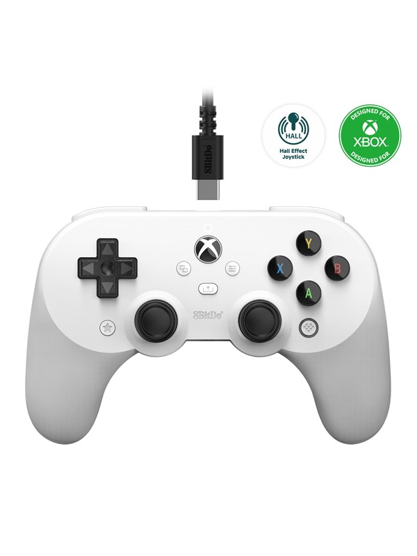 8BitDo Pro 2 - White - Wired Controller - Microsoft Xbox One