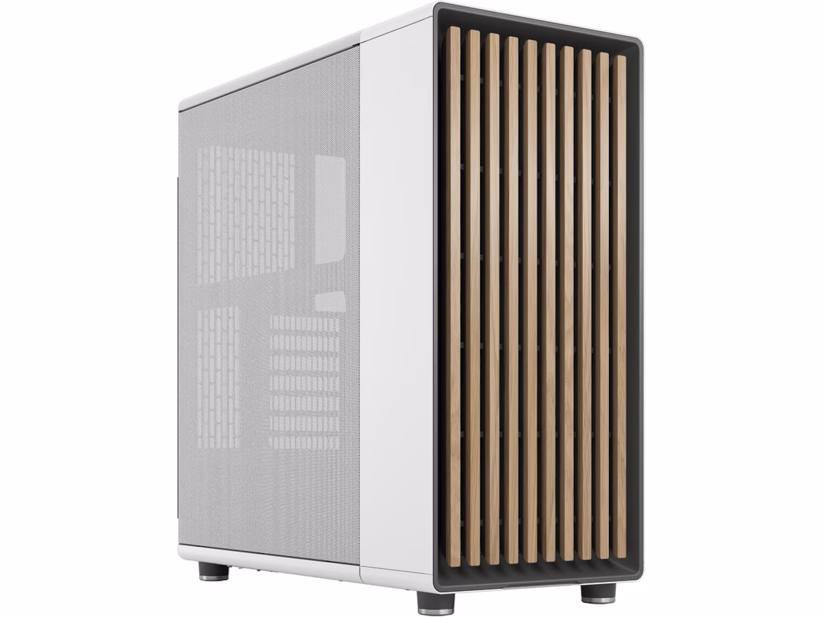 Fractal North Chalk White Mesh Mid Tower