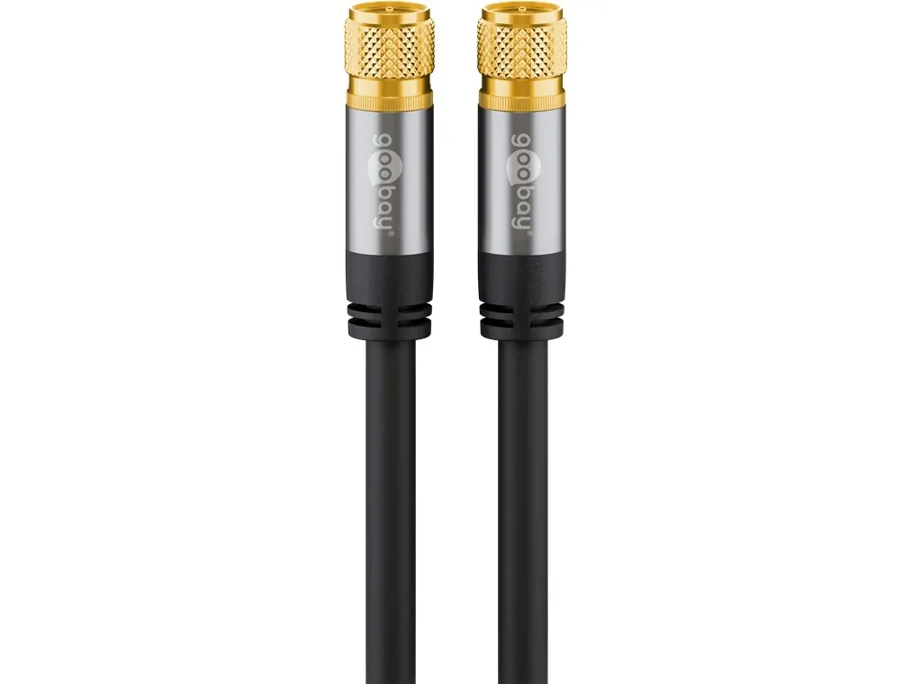 Pro SAT antenna cable (135 dB) 4x shielded 10 m bla