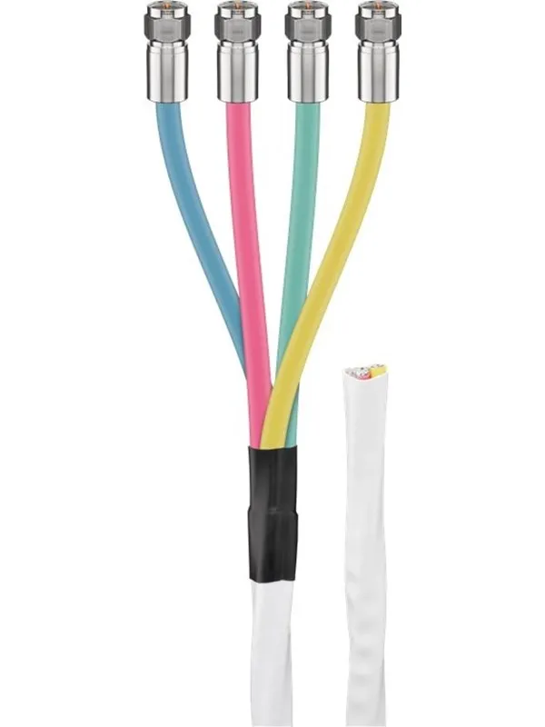 Pro 80 dB Quattro coax- antenna cable set 2x shielded