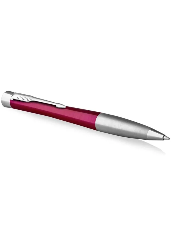 Parker Urban Twist Ballpoint Pen | Vibrant Magenta with Chrome Trim | Medium Point Blue Ink Refill | Gift Box