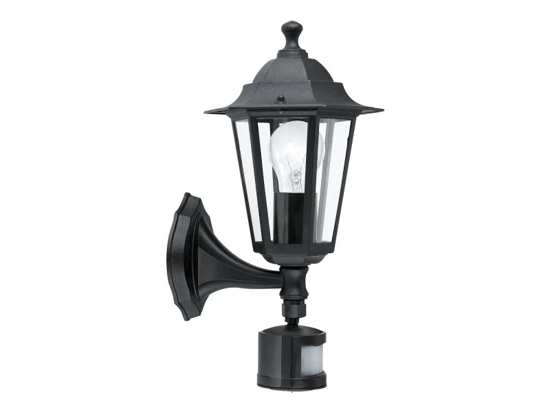 EGLO LATERNA 4 outdoor wall lamp with sensor black