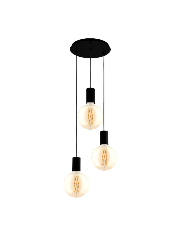 EGLO POZUETA cluster pendant black