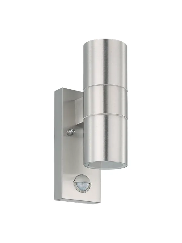 EGLO RIGA 5 outdoor wall lamp with sensor stainless steel