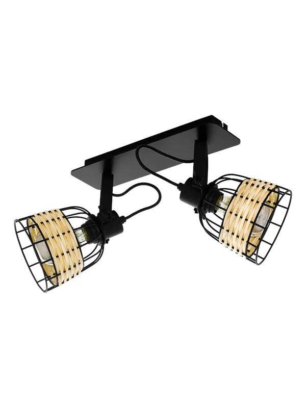 EGLO ANWICK 1 spot rail 2L black/natural