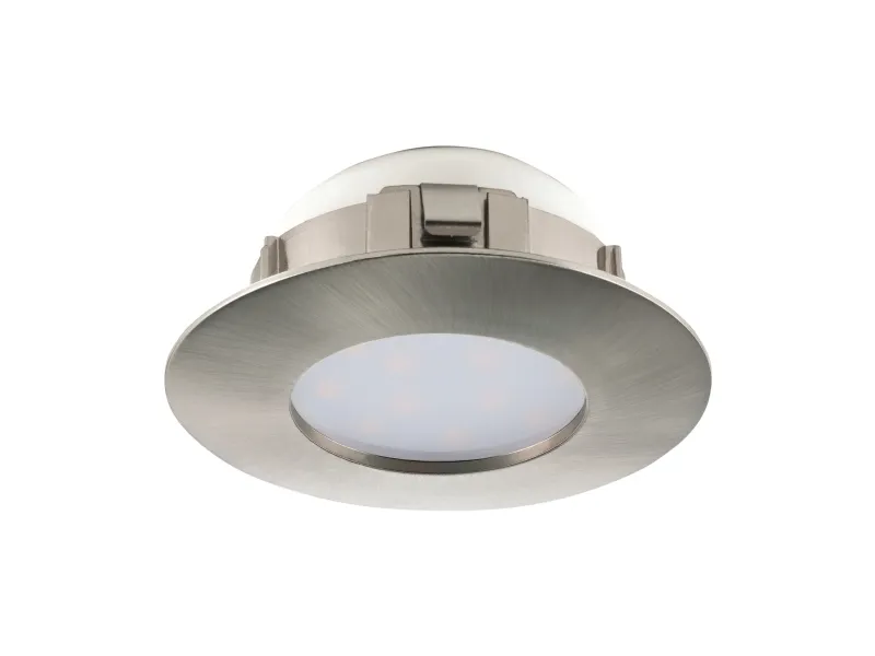 EGLO PINEDA recessed spotlight Ø78 mm 3000K brushed steel