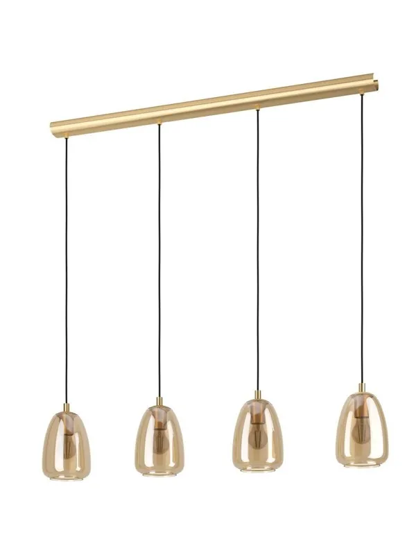 EGLO ALOBRASE long table pendant lamp amber