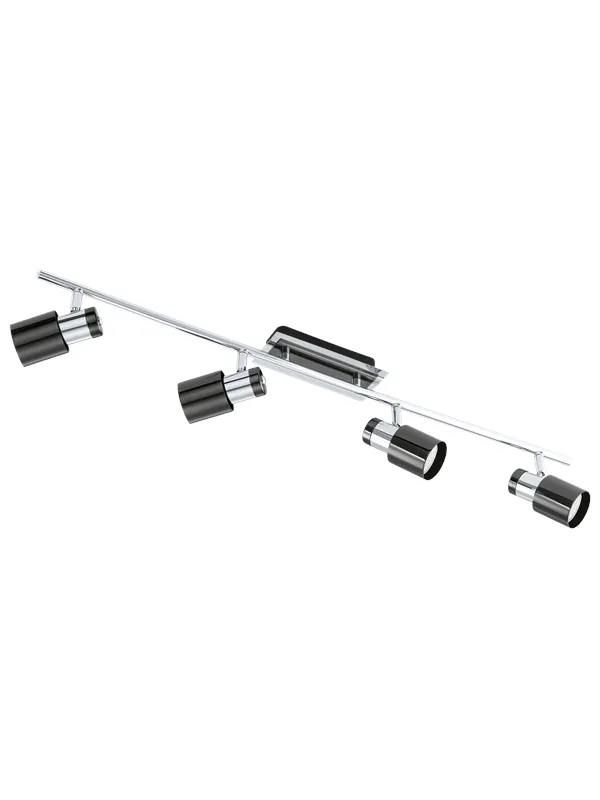 EGLO DAVIDA spot rail 4L chrome/black