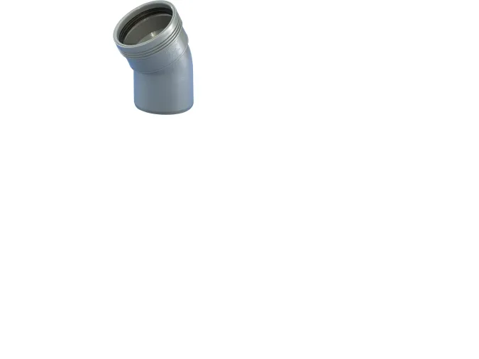 Wavin Wafix pp bend 30° x 40 mm grey