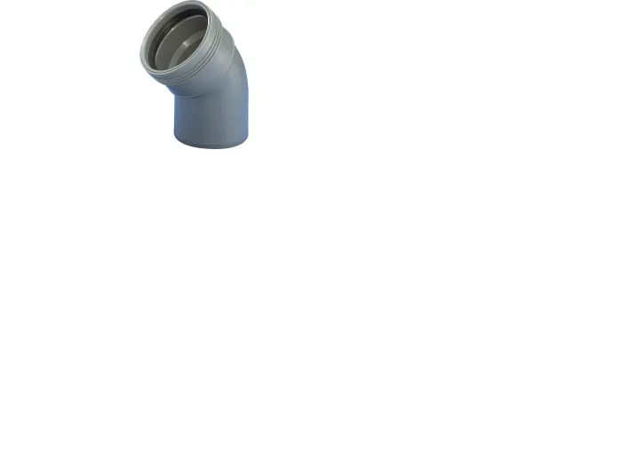 Wavin Wafix pp bend 45° x 32 mm grey