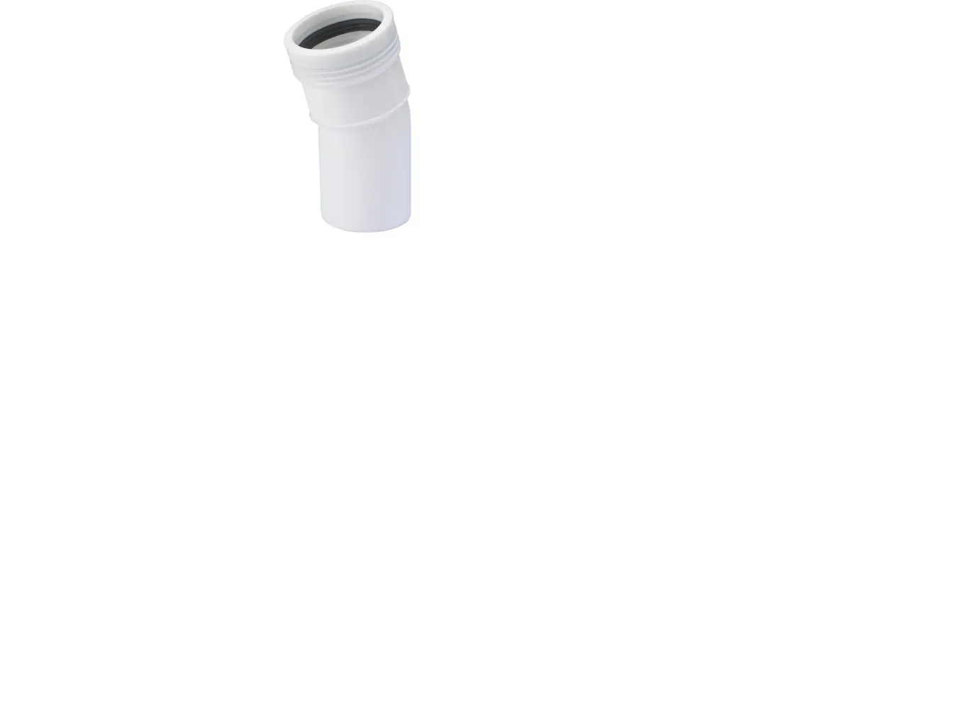 Wavin Wafix pp bend 15° x 32 mm white
