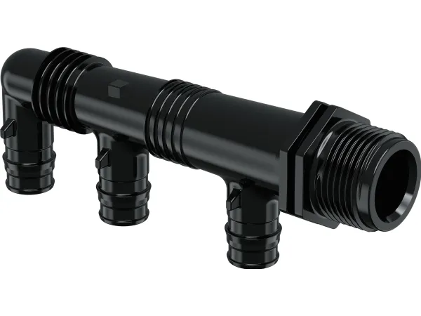 Uponor q&e manifold male thread ppsu black 3 x 16 mm