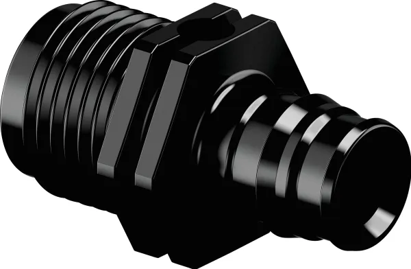 Uponor q&e adapter male thread ppsu black 16 x 12