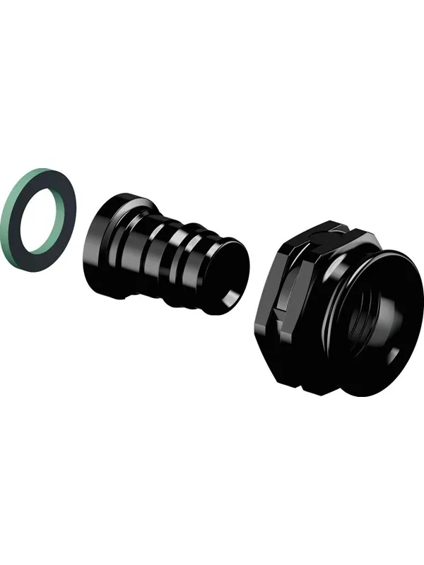 Uponor q&e adapter swivel nut ppsu black 16 mm x 12