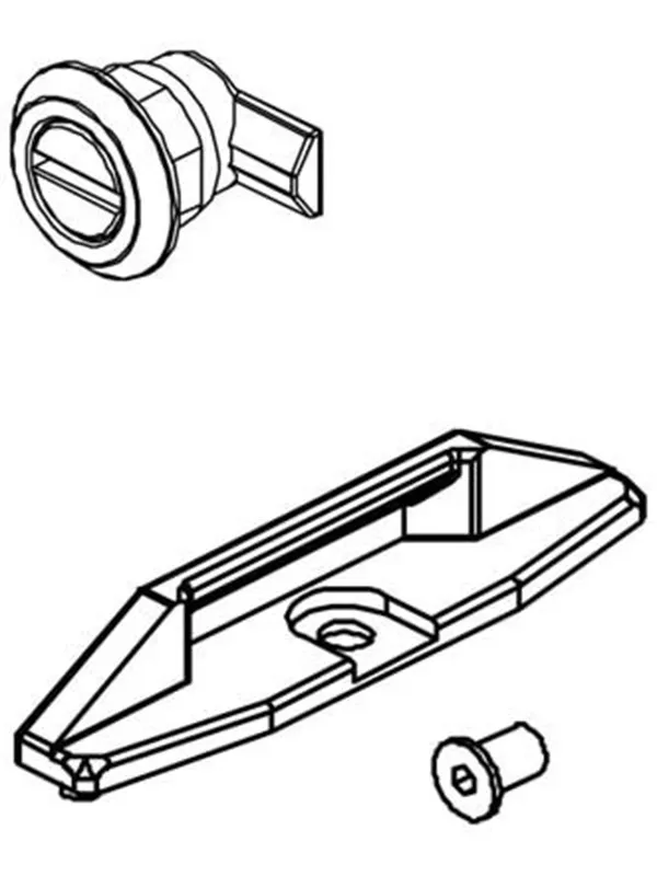 Cubic Snap screw complete long closing clamp