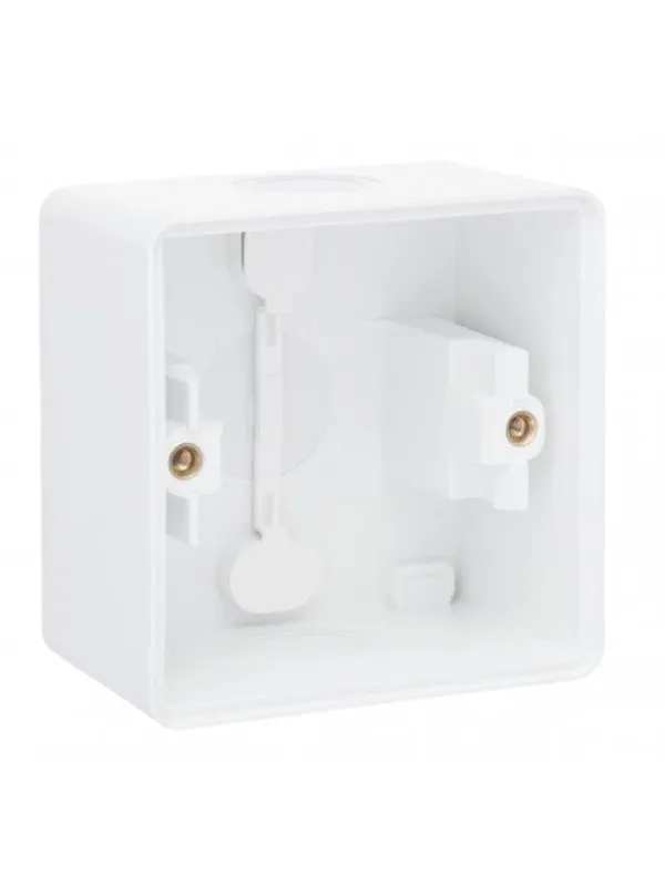 Niko-Servodan Splashproof surface-mounting box with two single flexible inputs for mounting one function white