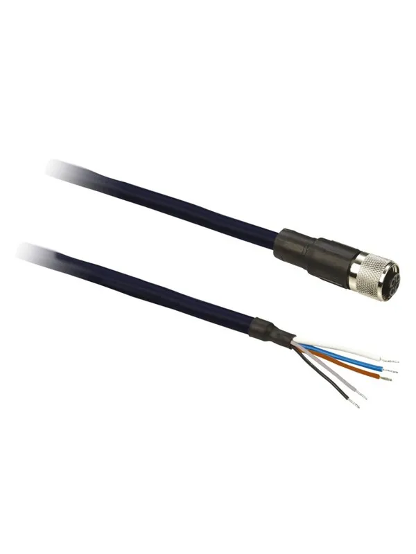 TELEMECANIQUE SENSORS M12 connector female straight 5poles 25m pre-wired