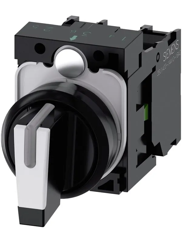 Siemens Selector switch i-o-ii black white