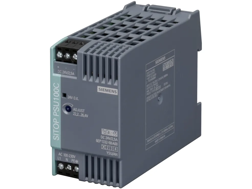 Siemens Sitop psu100c 24v/2.5 a stabilized power supply input: