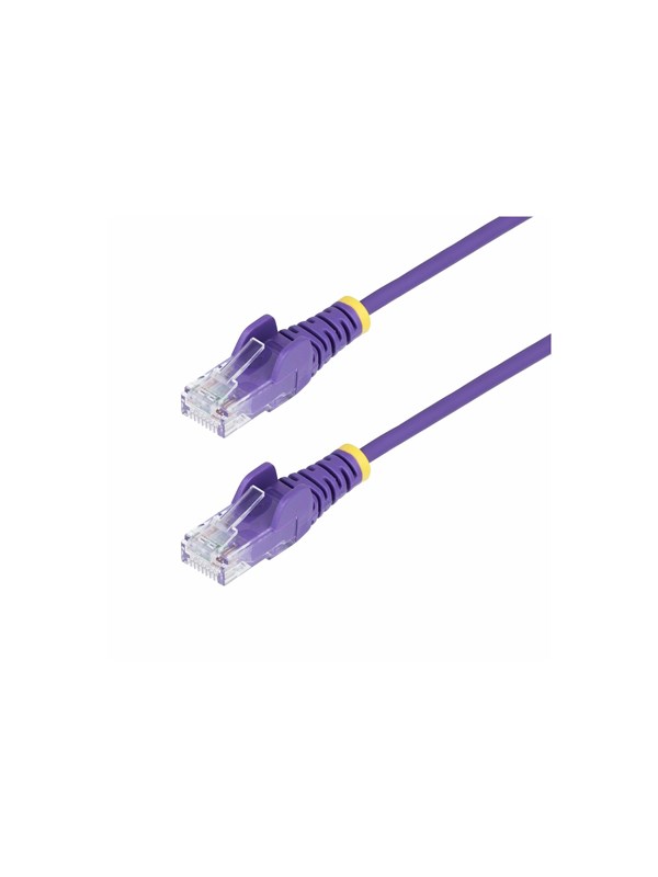 StarTech.com 1m Purple Slim CAT6 Ethernet Cable Snagless 28AWG LSZH - patch cable - 1 m - purple - Purpur - 1m