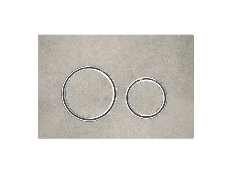 Geberit sigma21 actuator plate 246 x 164 x 14 mm concrete/chrome
