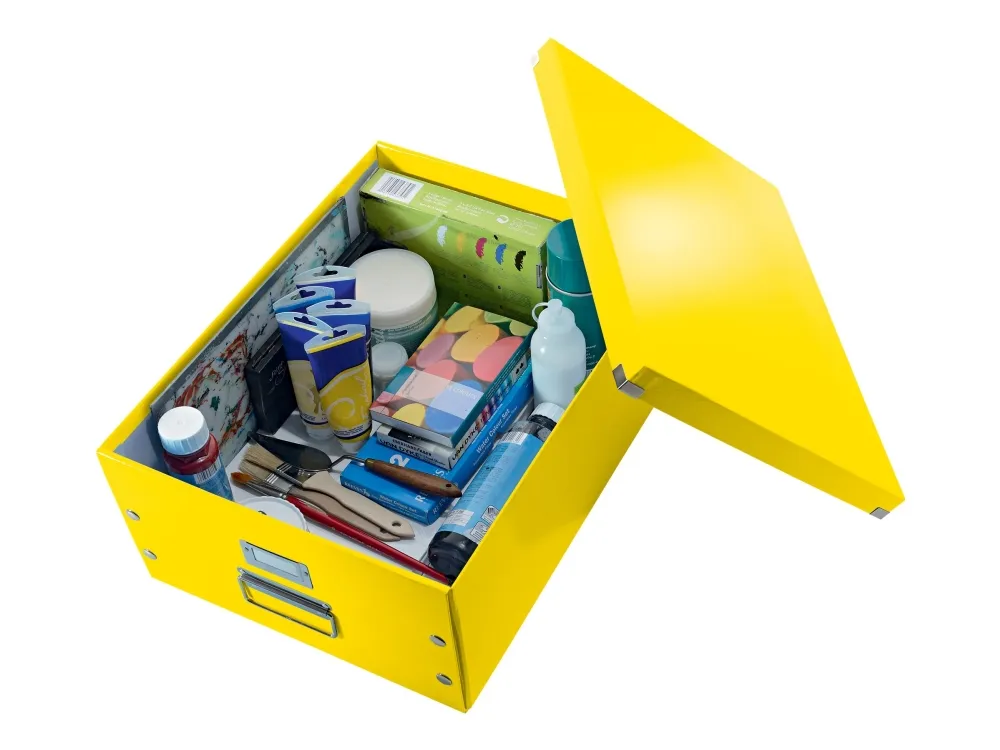 Leitz Oppbevaringsboks Click & Store  WOW Large Gul