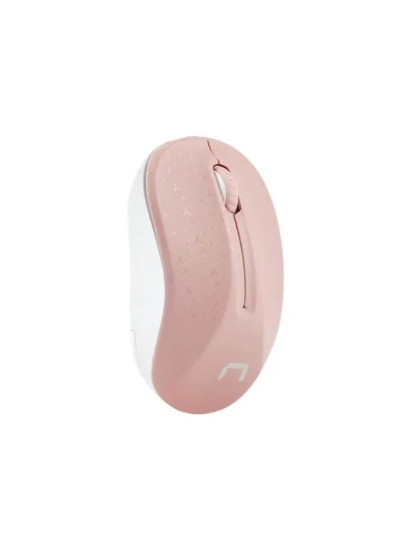 Natec Toucan - mouse - 2.4 GHz - white pink - Mus - Optisk - 3 knapper - Hvit