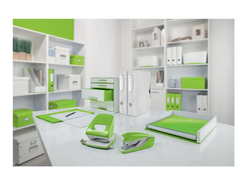 Leitz Hullemaskin  WOW 5008 2 hull/30 ark Grønn