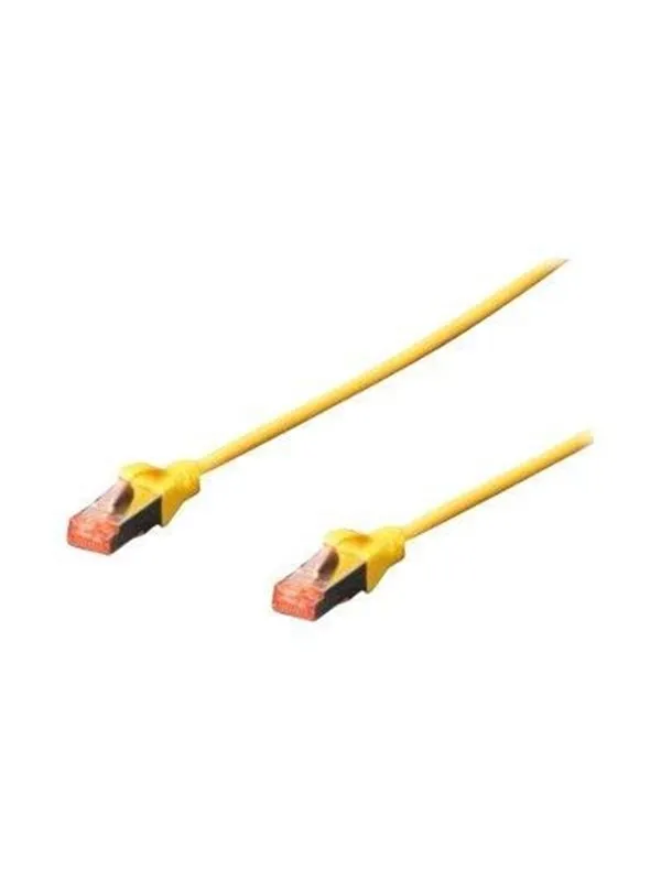 DIGITUS patch cable - 50 cm - yellow RAL 1018 - 0.5m