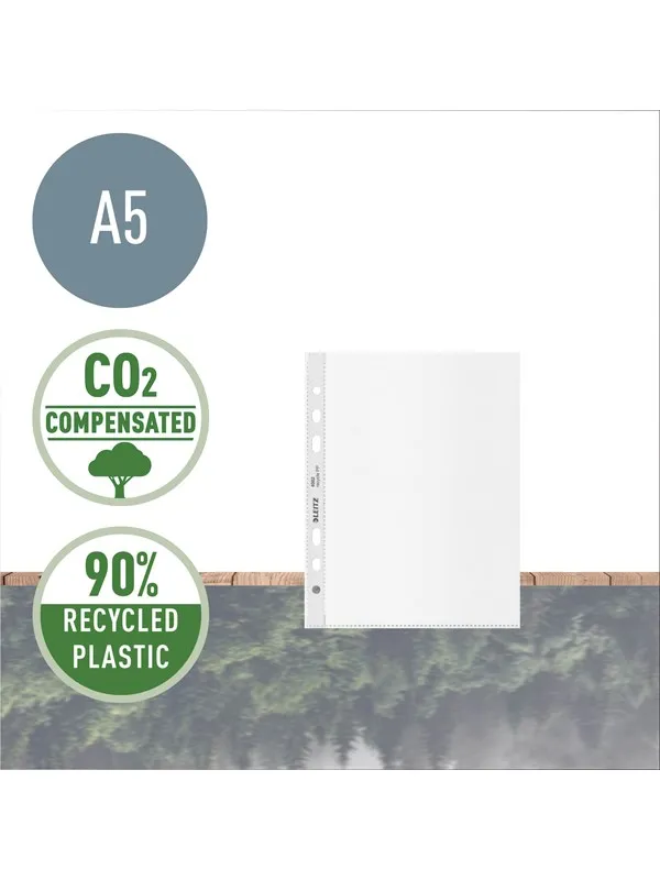 Leitz Recycle A5-lomme, pose med 25 stk.