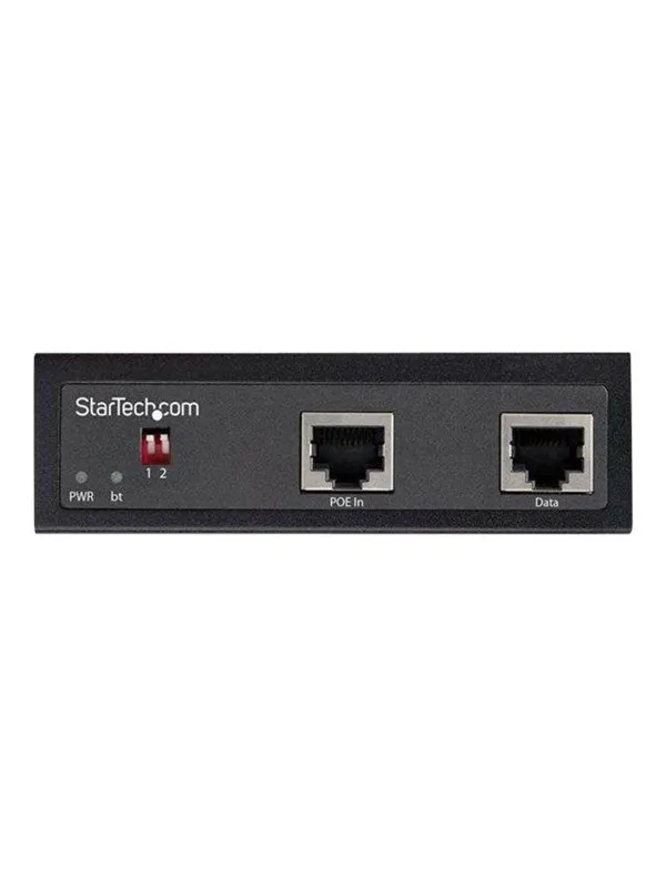 StarTech.com Industrial Gigabit PoE Splitter - 90W High Speed Power over Ethernet PoE+++ Splitter Strømforsyning (PSU) - 90 Watt - ATX - 80 Plus