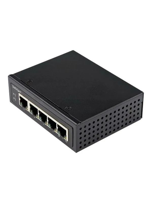 StarTech.com Industrial 5 Port Gigabit PoE Switch - 30W