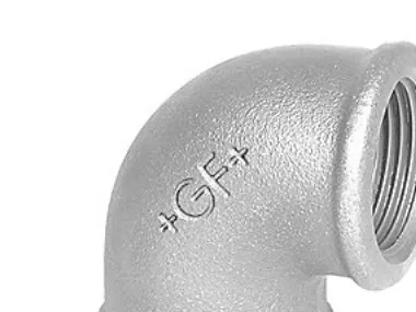 +GF+ Elbow 90° galvanized for f 3/8