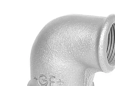 +GF+ Elbow 90° galvanized for f 2 x 1 1/2