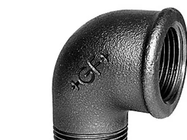 +GF+ Elbow 90° black for m 3/4"