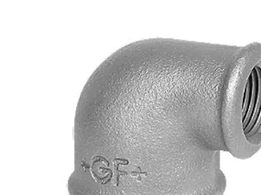+GF+ Elbow 90° black for f 1 1/2 x 3/4