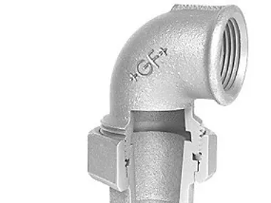 +GF+ Union elbow galvanized conical for m 1/2