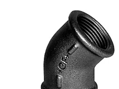 +GF+ Elbow 45° black for f 2