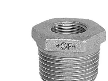 +GF+ Reducing bush black concentric 3/4" x 1/2"