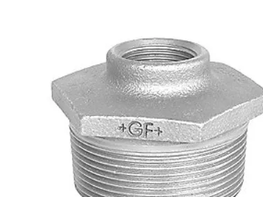 +GF+ Reducing bush galvanized concentric 3 x 1