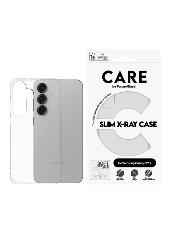 CARE by PanzerGlass Fashionable Case Transparent X-Ray Soft Basic Samsung Galaxy S25+