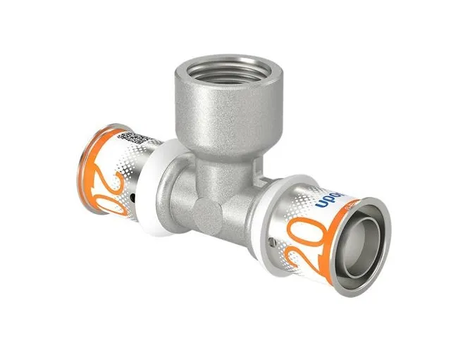 Uponor s-press plus tee adapter female thread 20 mm x 12