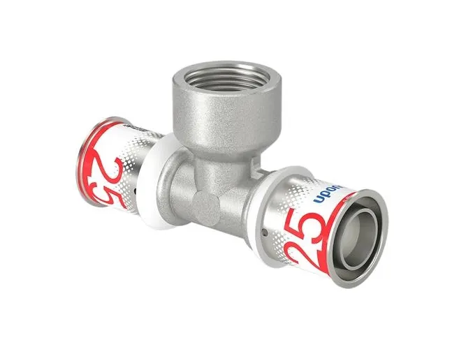 Uponor s-press plus tee adapter female thread 25 mm x 34