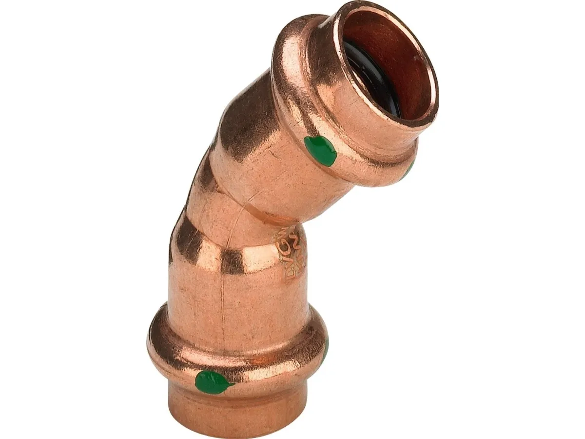Viega Profipress bend 45° 35 Copper/bright 292379