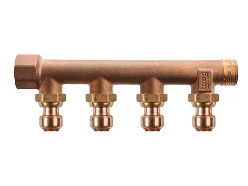 Roth manifold 4 outlets x 15 mm insert gunmetal