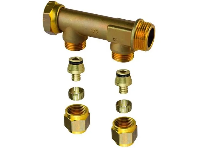 Uponor manifold male female thread pex wtr dr 3/4mt/ft 4x15 c/c50mm