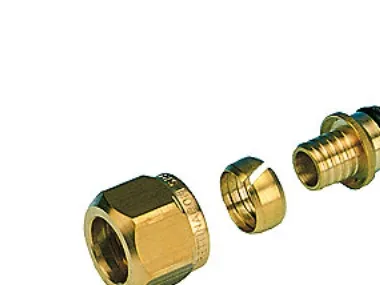 Pettinaroli 3/4 adapting set yellow 18x20mm for pex