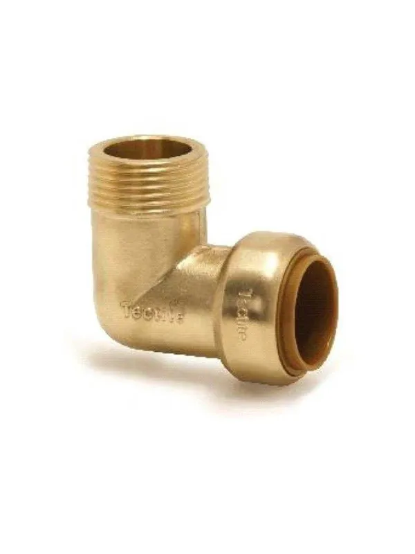 Broen Male elbow. push-fit x bsp taper male thread 15 mm * 1/2